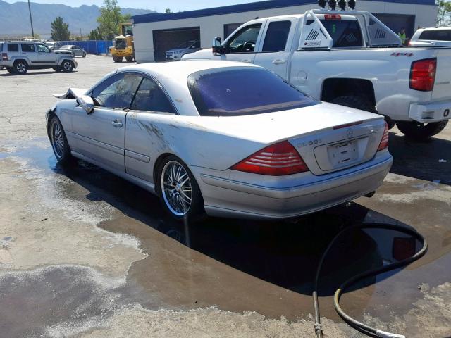 WDBPJ75J95A044259 - 2005 MERCEDES-BENZ CL 500 SILVER photo 3