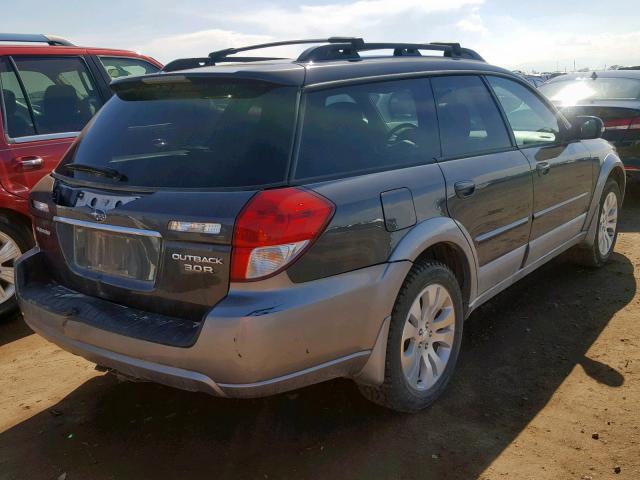 4S4BP85C394328942 - 2009 SUBARU OUTBACK 3. CHARCOAL photo 4