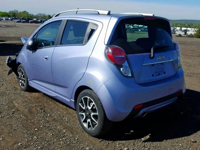 KL8CF6S93EC474050 - 2014 CHEVROLET SPARK 2LT BLUE photo 3