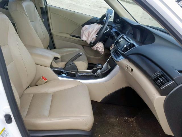 1HGCR2F86DA036546 - 2013 HONDA ACCORD EXL WHITE photo 5