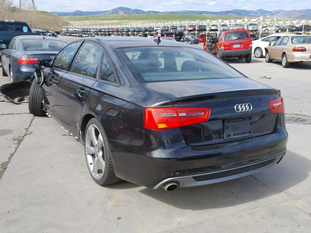 WAUHGAFC1EN065808 - 2014 AUDI A6 PRESTIG BLACK photo 3