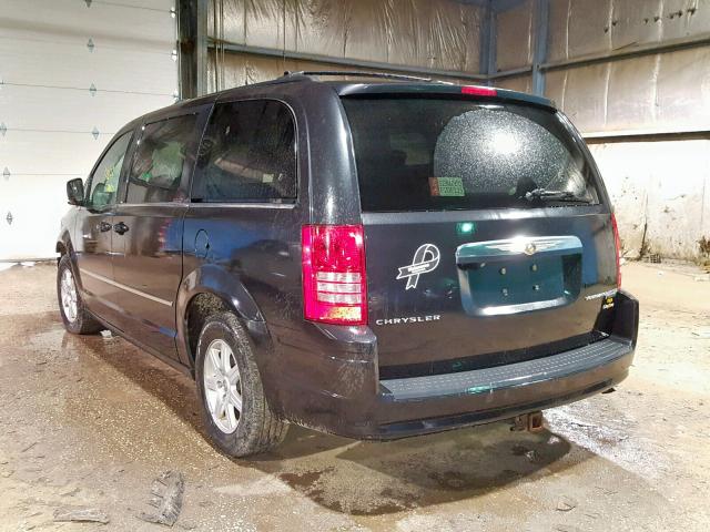 2A4RR8D12AR422612 - 2010 CHRYSLER TOWN & COU BLACK photo 3