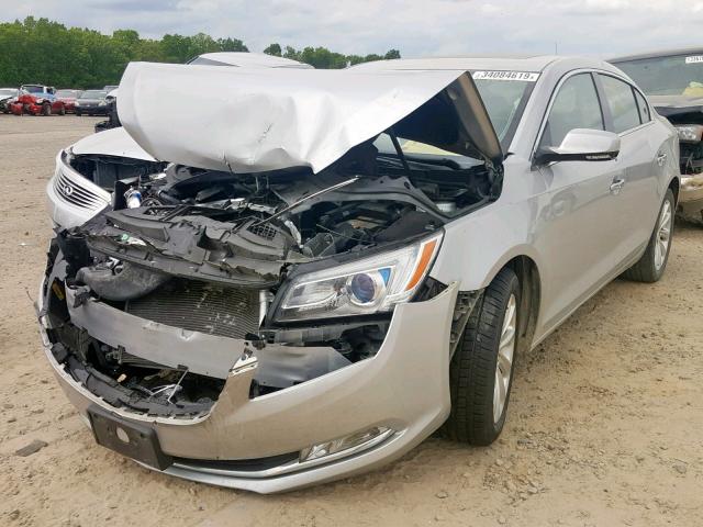 1G4GB5G39EF134043 - 2014 BUICK LACROSSE SILVER photo 2