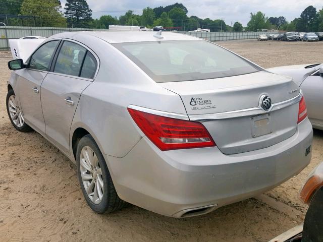 1G4GB5G39EF134043 - 2014 BUICK LACROSSE SILVER photo 3