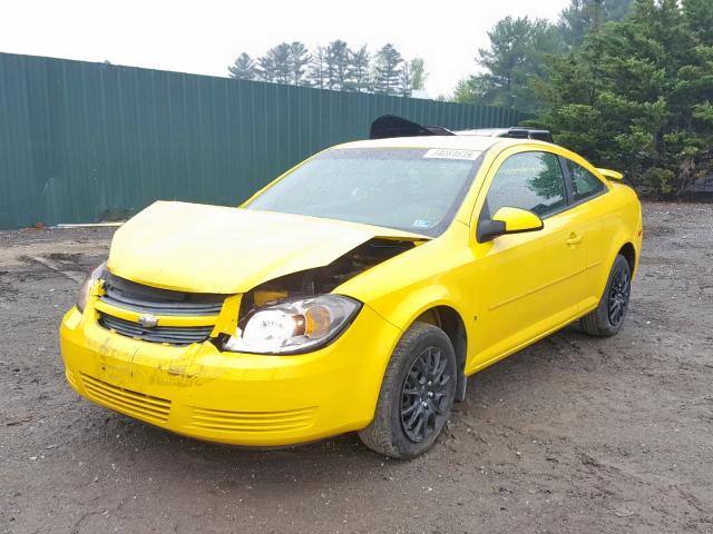 1G1AL18FX87294125 - 2008 CHEVROLET COBALT LT YELLOW photo 2