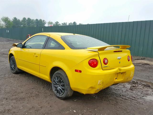 1G1AL18FX87294125 - 2008 CHEVROLET COBALT LT YELLOW photo 3