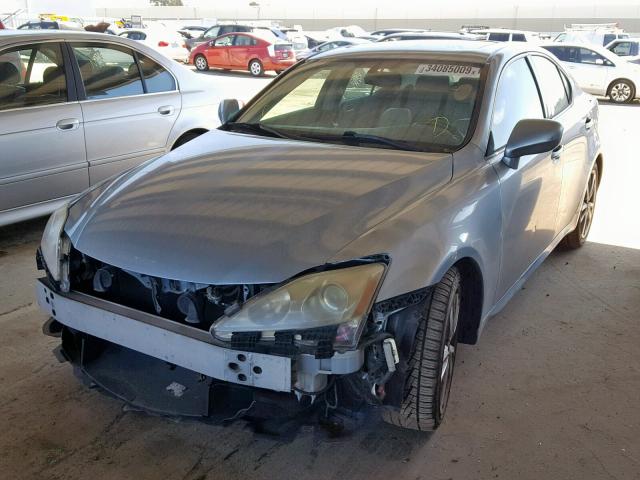 JTHBK262182068765 - 2008 LEXUS IS 250 BLUE photo 2