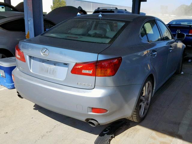 JTHBK262182068765 - 2008 LEXUS IS 250 BLUE photo 4