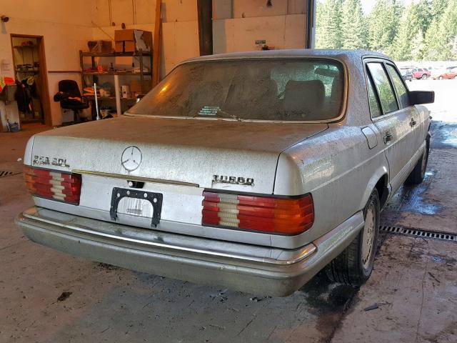 WDBCB35D8MA605399 - 1991 MERCEDES-BENZ 350 SDL SILVER photo 4