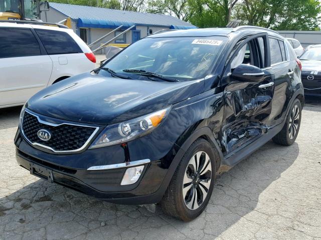 KNDPCCA69C7277817 - 2012 KIA SPORTAGE S BLACK photo 2