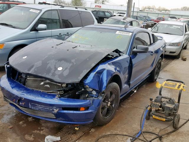 1ZVHT82H475244000 - 2007 FORD MUSTANG GT BLACK photo 2