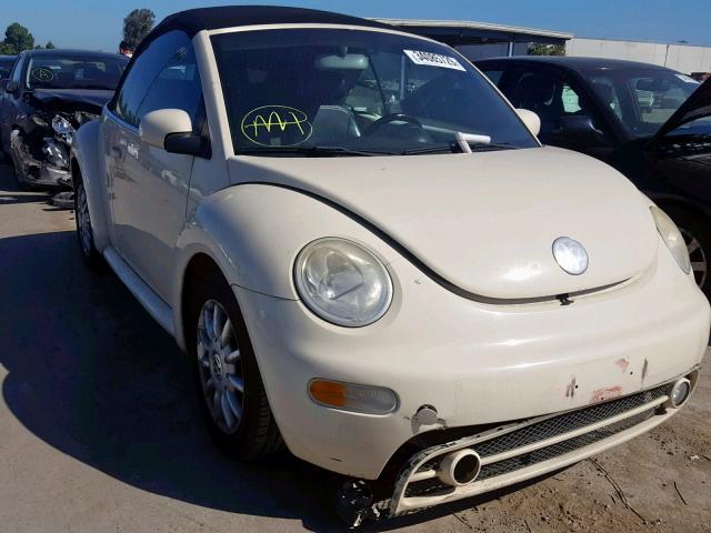 3VWCM31Y15M367708 - 2005 VOLKSWAGEN NEW BEETLE Creme Foto 1