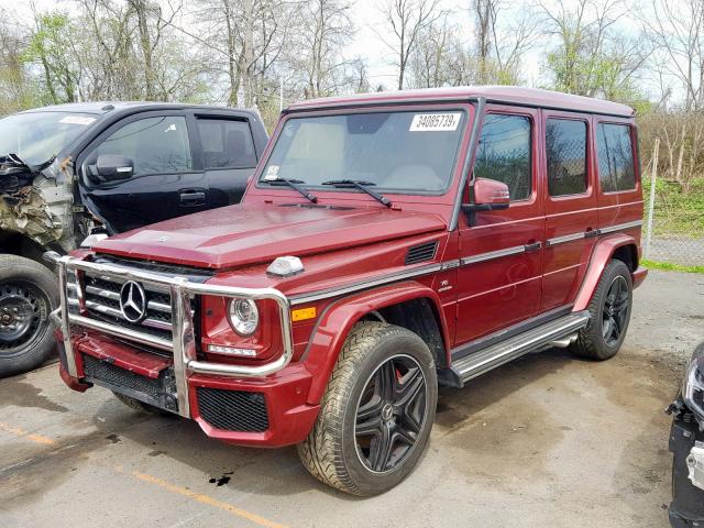 WDCYC7DH5JX292704 - 2018 MERCEDES-BENZ G 63 AMG RED photo 2