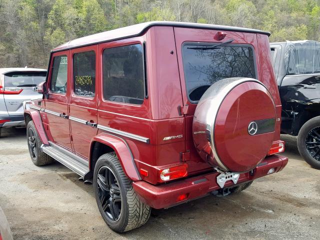 WDCYC7DH5JX292704 - 2018 MERCEDES-BENZ G 63 AMG RED photo 3