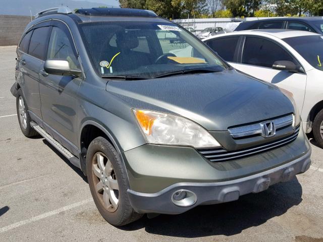 JHLRE38718C045358 - 2008 HONDA CR-V EXL GREEN photo 1