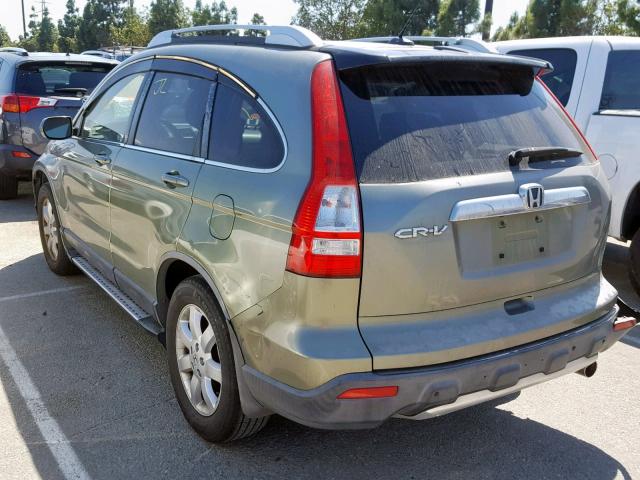 JHLRE38718C045358 - 2008 HONDA CR-V EXL GREEN photo 3