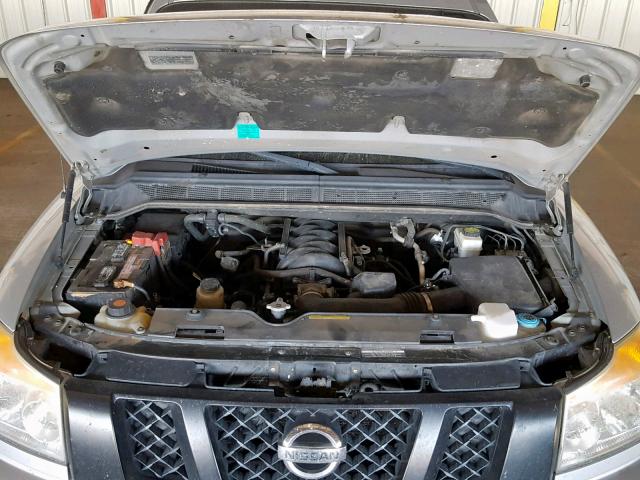 1N6BA0EK7CN303104 - 2012 NISSAN TITAN S SILVER photo 7