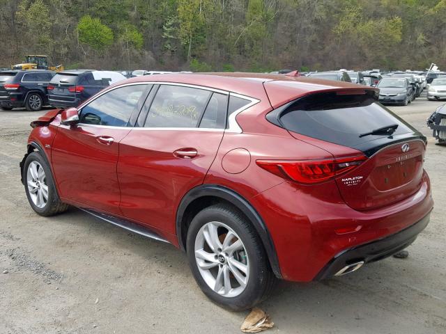 SJKCH5CP2JA057000 - 2018 INFINITI QX30 BASE RED photo 3