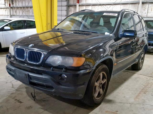 5UXFA535X2LV71538 - 2002 BMW X5 3.0I BLACK photo 2