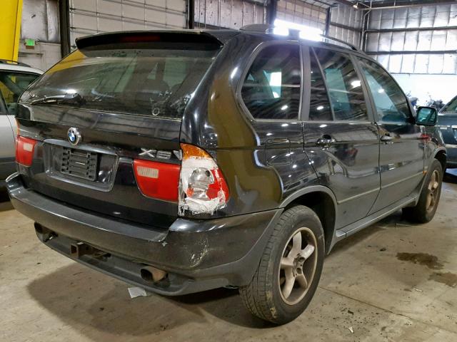 5UXFA535X2LV71538 - 2002 BMW X5 3.0I BLACK photo 4