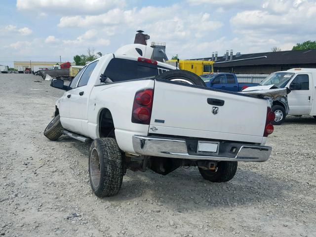 3D7KS29A18G148228 - 2008 DODGE RAM 2500 WHITE photo 3