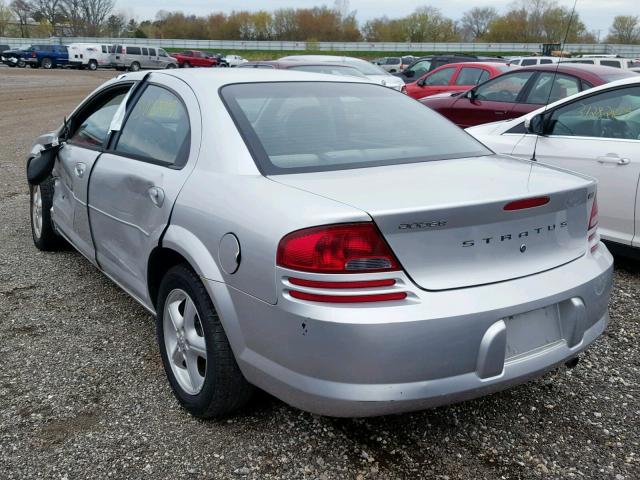 1B3EL46X26N243766 - 2006 DODGE STRATUS SX SILVER photo 3