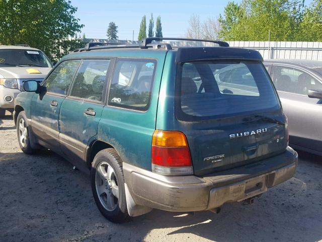 JF1SF6552WG761259 - 1998 SUBARU FORESTER S GREEN photo 3