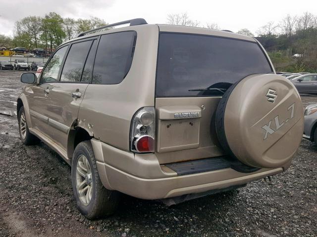 JS3TX92V544108765 - 2004 SUZUKI XL7 EX BEIGE photo 3