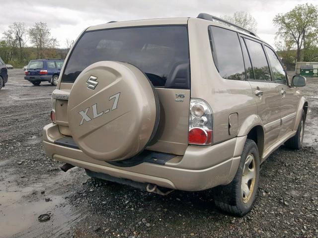 JS3TX92V544108765 - 2004 SUZUKI XL7 EX BEIGE photo 4