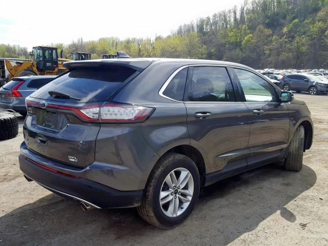 2FMPK4J93HBB71084 - 2017 FORD EDGE SEL GRAY photo 4