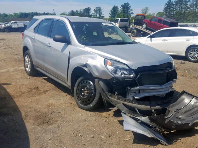 2GNALBEK1H1514898 - 2017 CHEVROLET EQUINOX LS SILVER photo 1