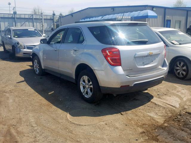 2GNALBEK1H1514898 - 2017 CHEVROLET EQUINOX LS SILVER photo 3