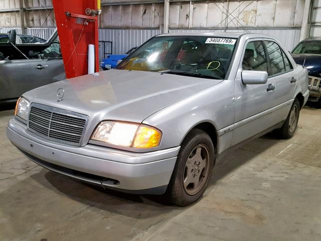 WDBHA28E5VF551555 - 1997 MERCEDES-BENZ C 280 SILVER photo 2