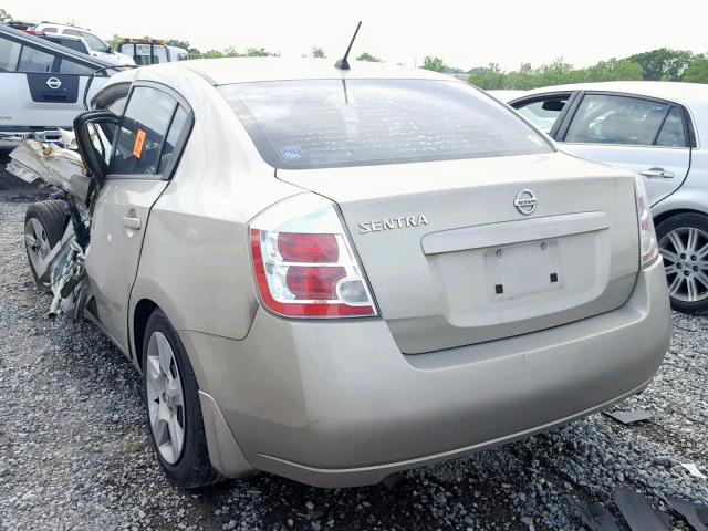 3N1AB61E19L632410 - 2009 NISSAN SENTRA 2.0 BEIGE photo 3