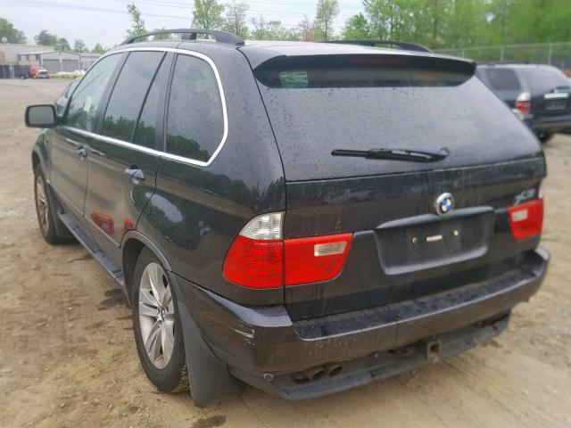 5UXFB53575LV19477 - 2005 BMW X5 4.4I BLACK photo 3