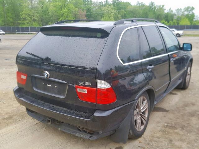 5UXFB53575LV19477 - 2005 BMW X5 4.4I BLACK photo 4