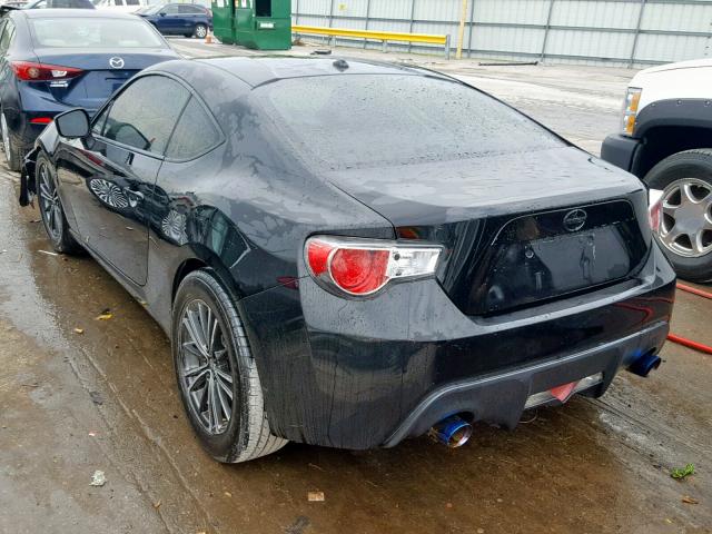 JF1ZNAA17D2721891 - 2013 TOYOTA SCION FR-S BLACK photo 3