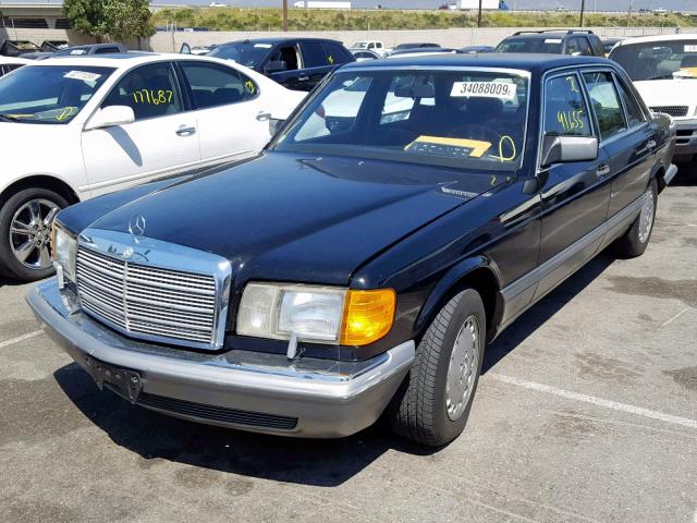 WDBCA39D1HA345236 - 1987 MERCEDES-BENZ 560 SEL BLACK photo 2