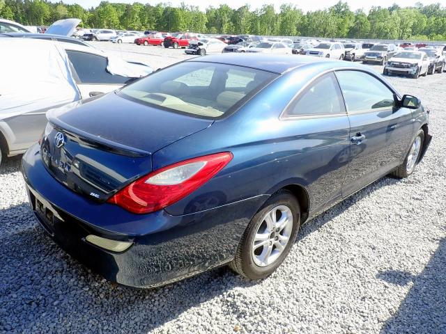 4T1CE30P67U754600 - 2007 TOYOTA CAMRY SOLA BLUE photo 4