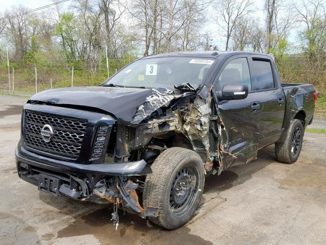 1N6AA1E53JN517421 - 2018 NISSAN TITAN SV BLACK photo 2