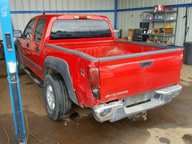 1GCDT136968192737 - 2006 CHEVROLET COLORADO RED photo 3