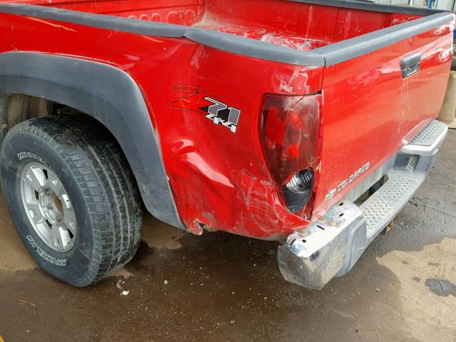 1GCDT136968192737 - 2006 CHEVROLET COLORADO RED photo 9