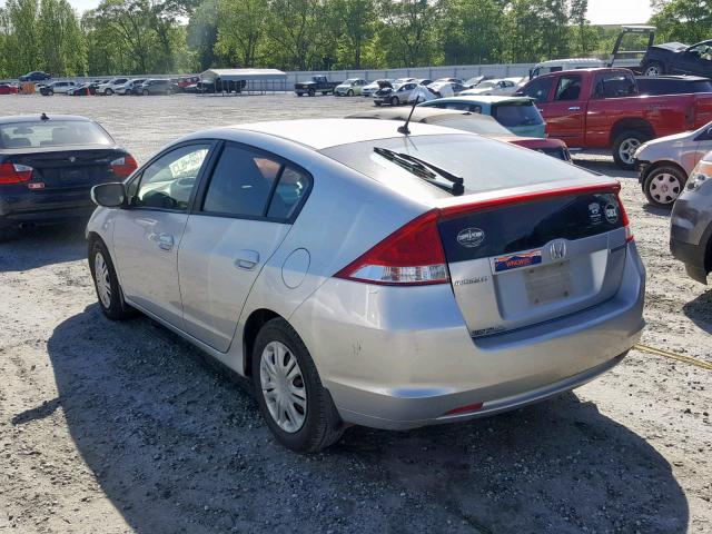 JHMZE2H56AS014056 - 2010 HONDA INSIGHT LX SILVER photo 3