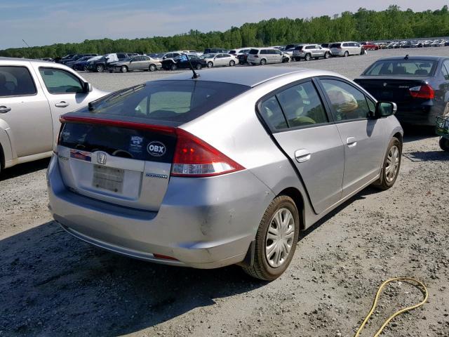 JHMZE2H56AS014056 - 2010 HONDA INSIGHT LX SILVER photo 4