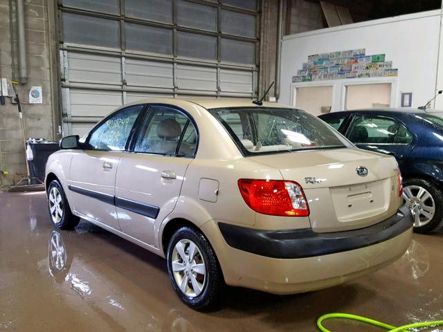 KNADE223296499350 - 2009 KIA RIO BASE GOLD photo 3