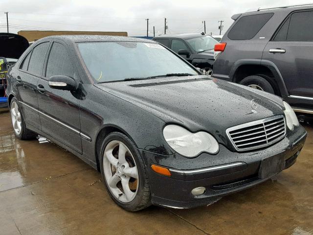 WDBRF40J74F495157 - 2004 MERCEDES-BENZ C 230K SPO BLACK photo 1