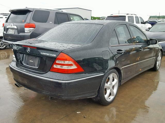 WDBRF40J74F495157 - 2004 MERCEDES-BENZ C 230K SPO BLACK photo 4