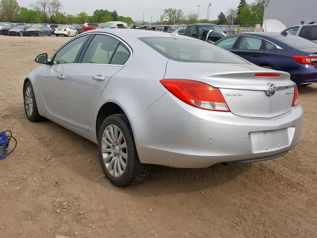 2G4GS5EK1C9143979 - 2012 BUICK REGAL PREM SILVER photo 3