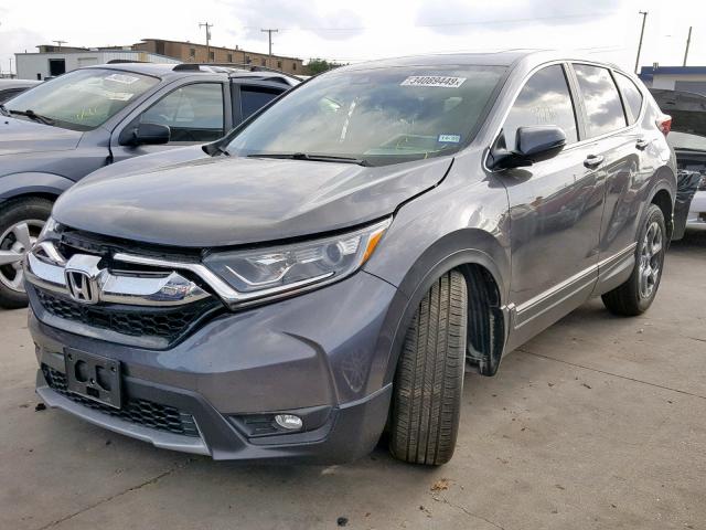 5J6RW1H81JA013853 - 2018 HONDA CR-V EXL GRAY photo 2