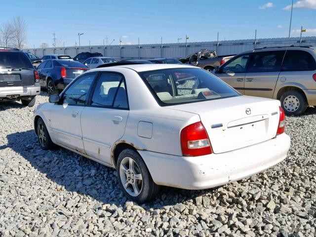 JM1BJ2227X0106794 - 1999 MAZDA PROTEGE DX WHITE photo 3